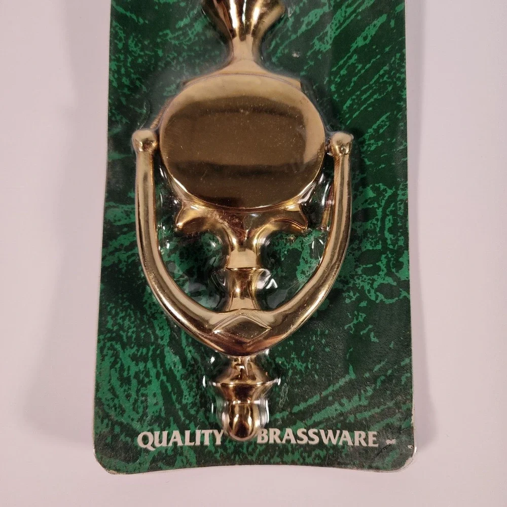 Vintage Solid Brass Classic Door Knocker with Hardware 8